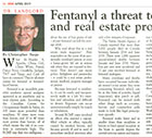 Real Estate Magazine - Fentanyl a Threat to Landlords and Realtors