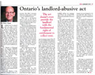 Real Estate Magazine - Inside Ontario's (Canada) Residential Tenancies Act (RTA)