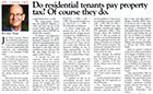 Dr. Landlord - Do Ontario residential tenants pay their own property tax?